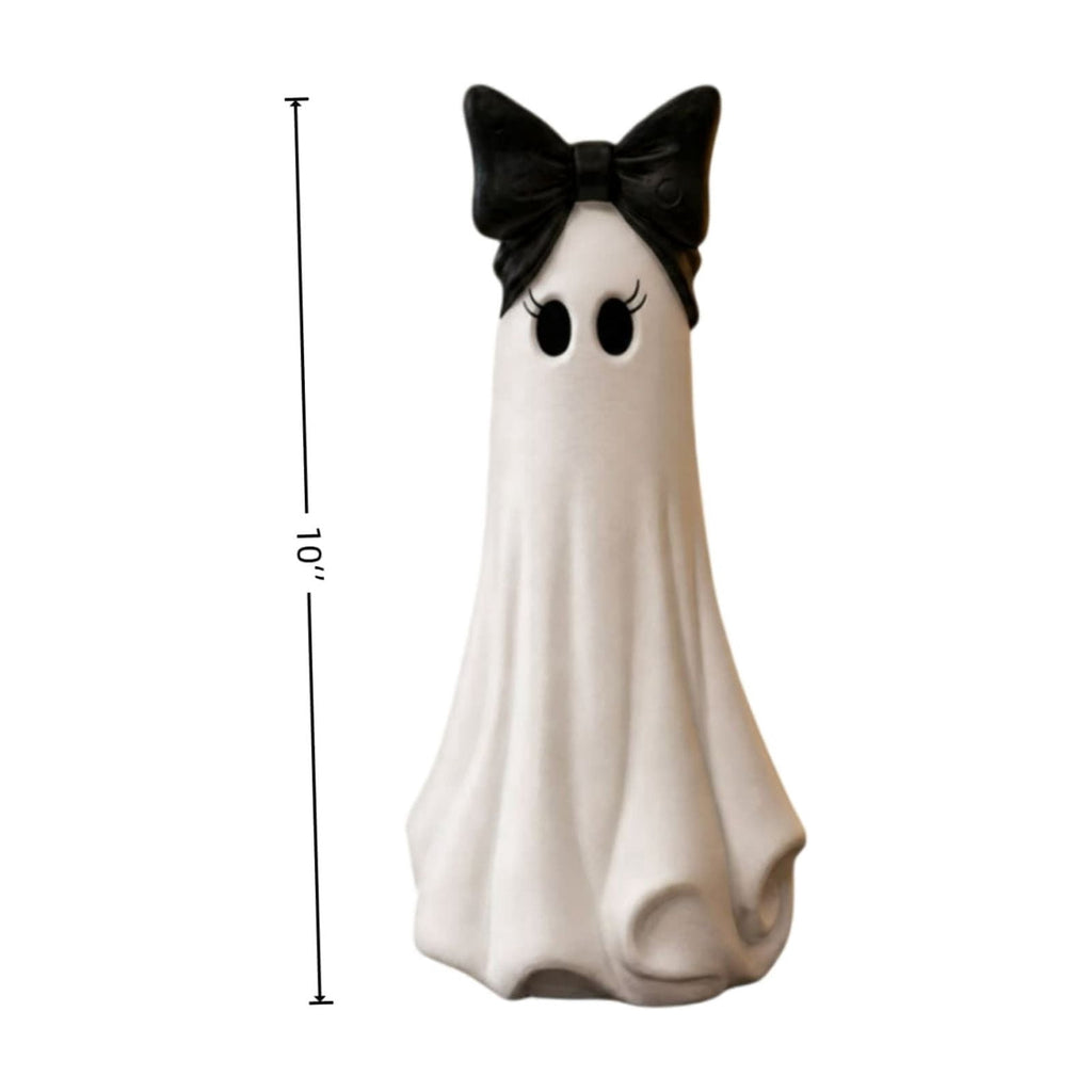 Halloween Ghost Decor 10", Witch Ghost Figurine for Porch Table, 1 Pack