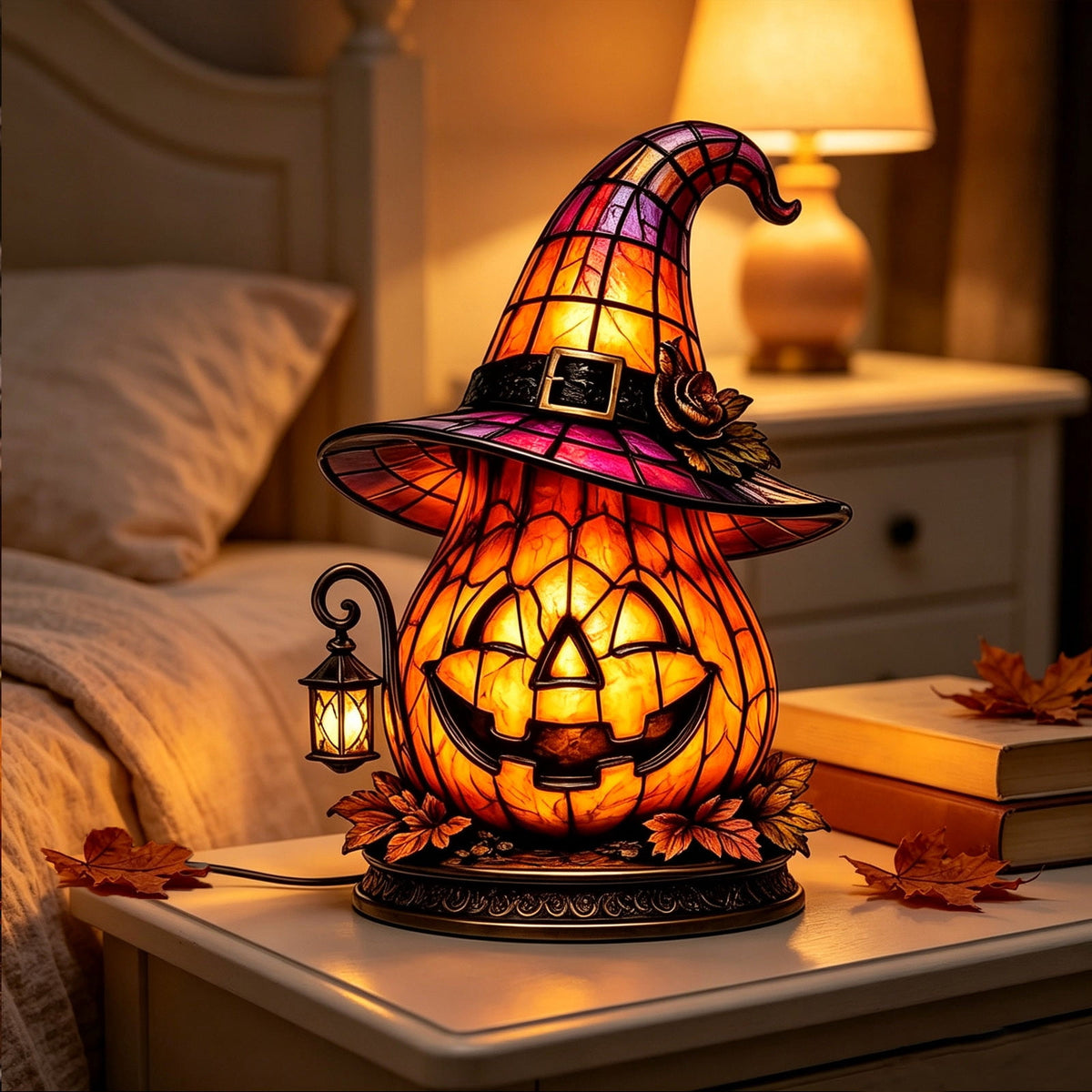 Mauxuk Halloween Black Witch Acrylic Decor - Gothic 2D Tabletop Centerpiece for Spooky Party, Haunting Mantel Decor, Gift for Horror Fans, 8-Inch Tall with Stand