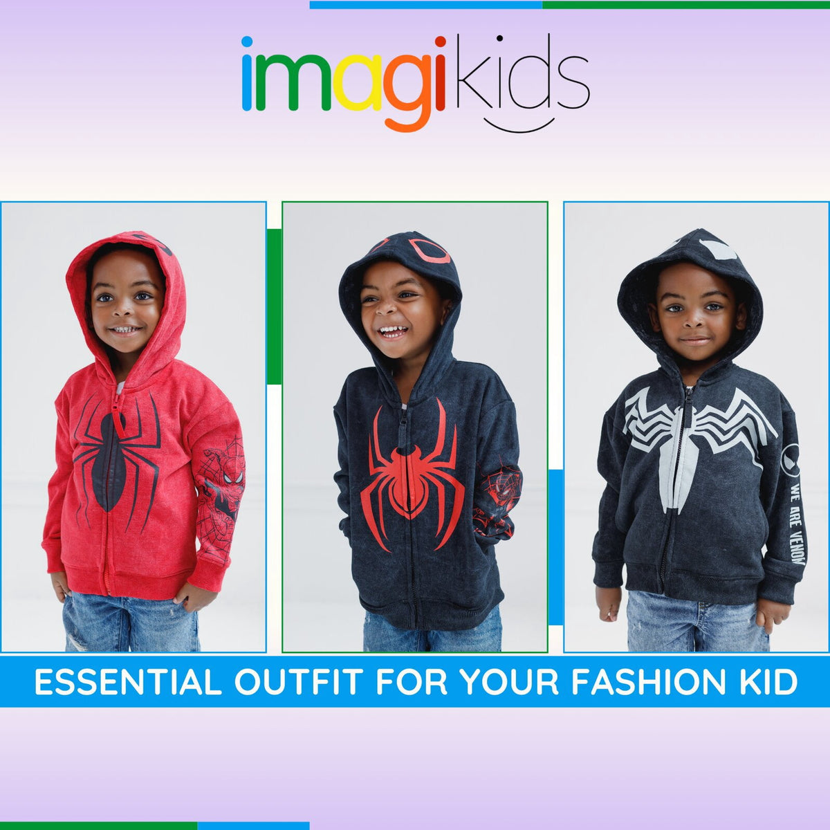Marvel Spider-Man Adult Men or Women Cosplay Fleece Zip-Up Hoodie Miles Morales Charcoal