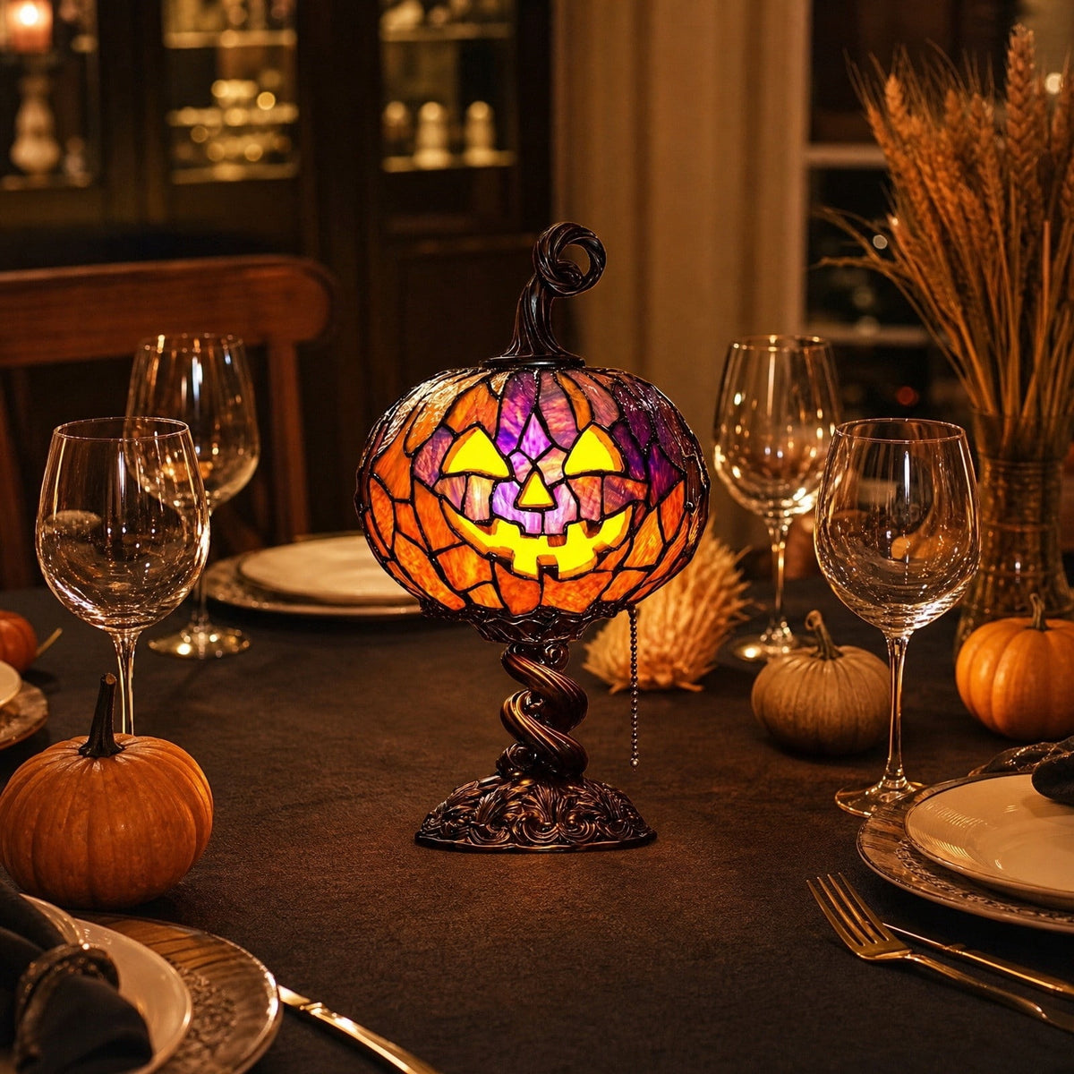 YZEGDCH Halloween 3D Ghost Campfire Flickering Night Light 2 Funny Roasting Marshmallows at Campfire LED Electric Faux Flameless Campfire Nightlight Funny Halloween Decor