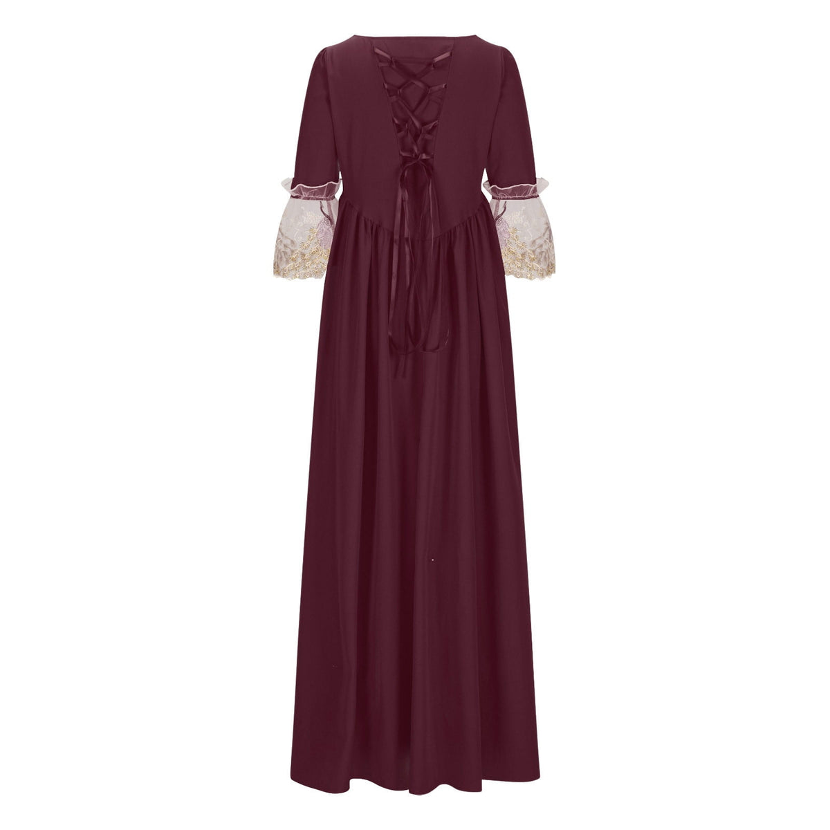 UPPADA Plus Size Victorian Dress for Women Lace Up Flare Sleeve Ball Gown with Corset Evening Party Maxi Gowns Vintage Cocktail Dress Wedding Dresses Early